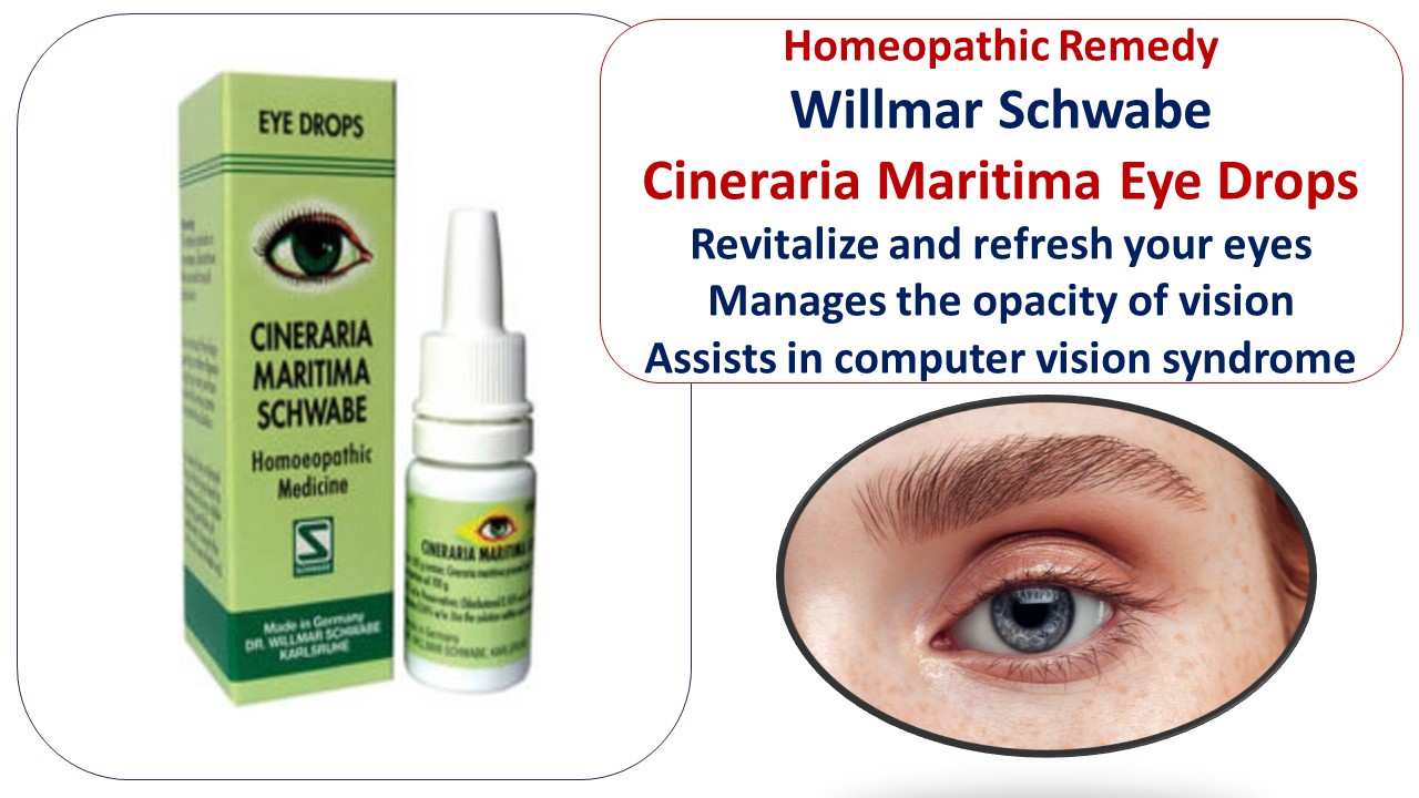 Dr Willmar Schwabe Germany Cineraria Maritima Schwabe Eye Drop (10ml ...
